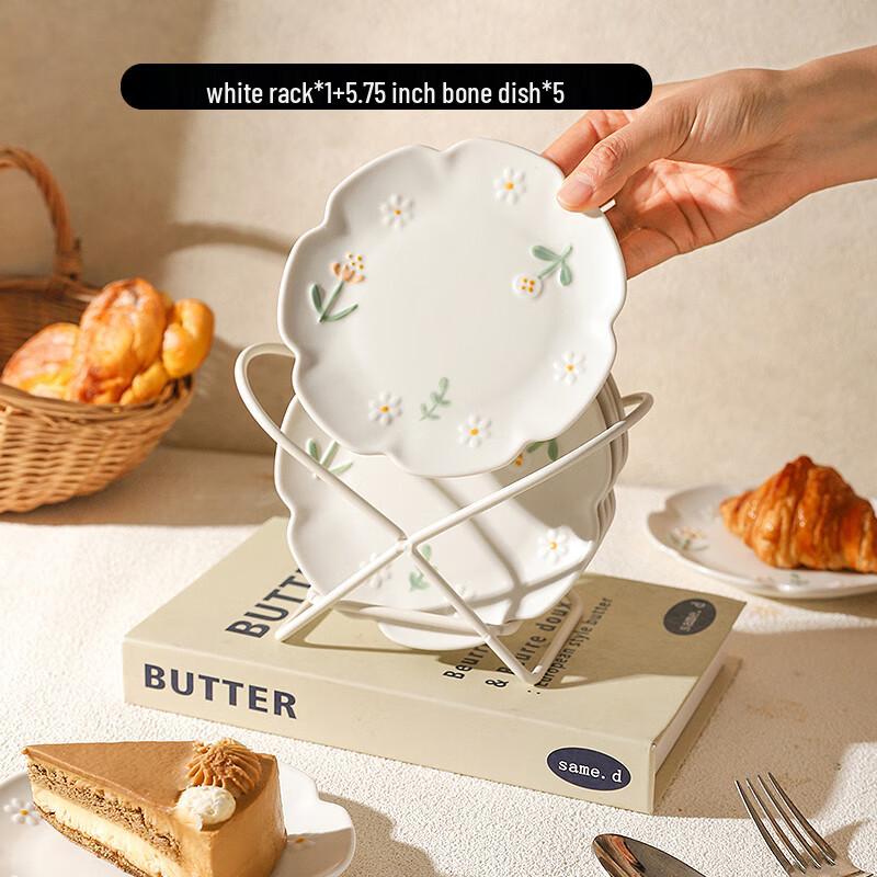 

Chinese Style Ceramic Snack & Bone Plate Set