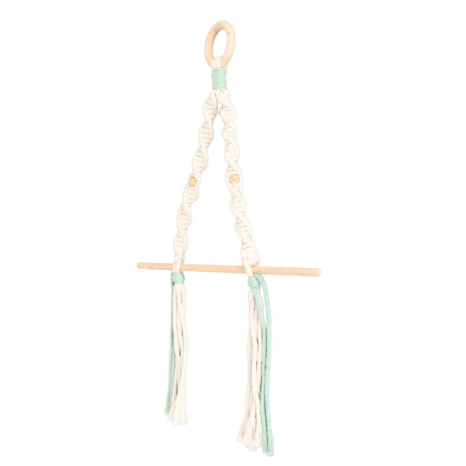 

Macrame Paper Towel Holder Simple Elegant Easy Installation Cotton Rope Towel Holder for Bathroom Kitchen Office