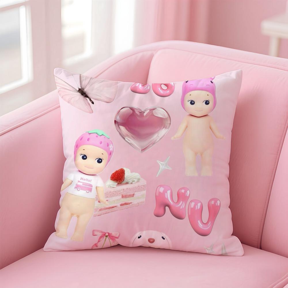 Cartoon Hot S-Sonny AngelS Cushion Cover Comfortable Reversible Pillow Cover Ideal for Car Sofa Bedroom & Beyond