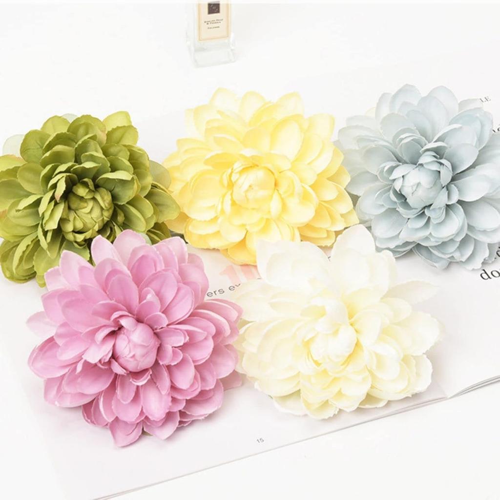 2pcs Flower Curtain Buckles, Decorative Contemporary Style Curtain Ties with Large Flower Designs, Adjustable Length Curtain Ties for Indoor and
