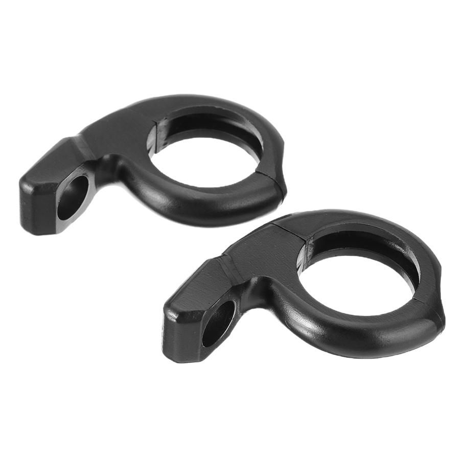 A Pair Atv Motorcycle Bikes handle Bars Rear View Mirrors Adapter Clamp Mounts