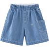 Minibala Cotton Linen Soft Denim Kids Shorts