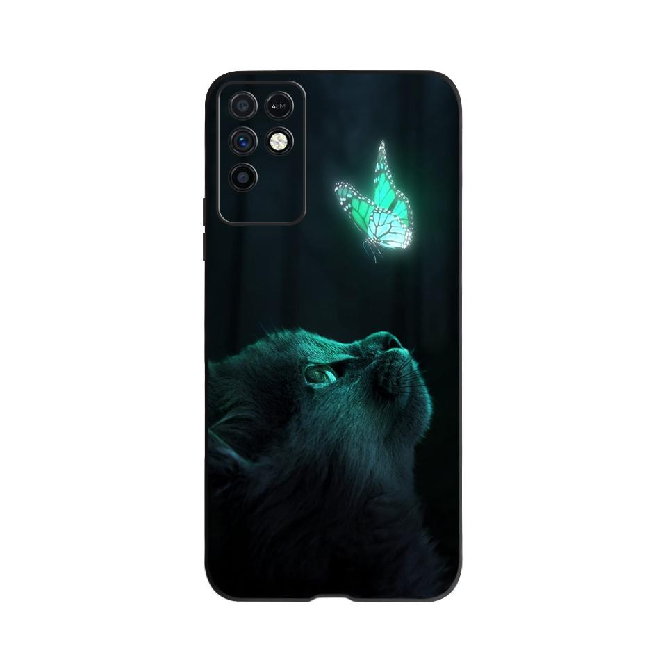 Phone Case For Infinix Note 10 Case 6.95" Soft Silicone TPU Back Cover For Infinix Note10 X693 Coque Cute Animal Fundas Bumper