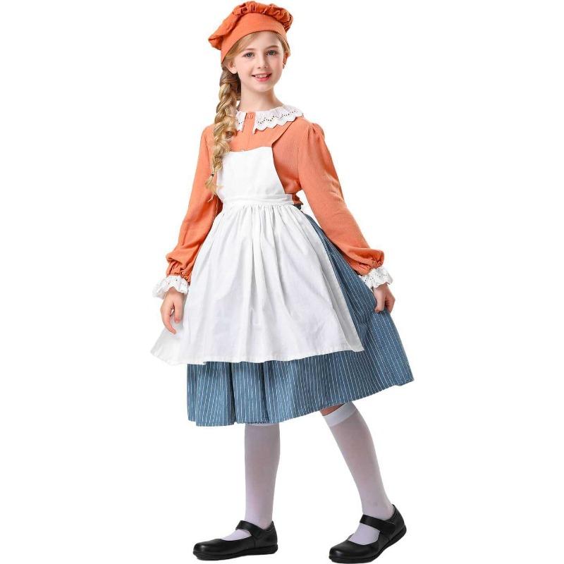 Halloween, Medieval Civilian Costume Maid CO Granny Pastoral Farm Farm Costume
