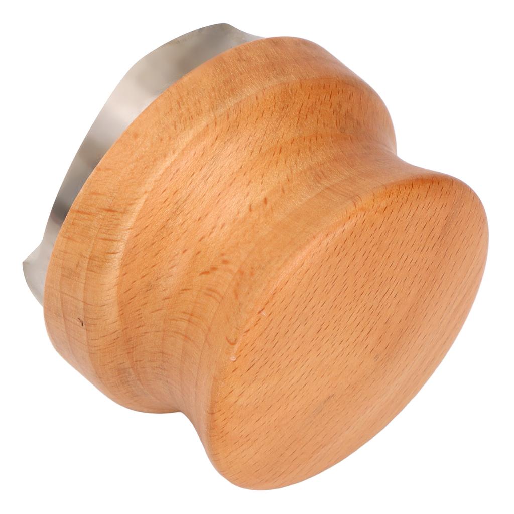 Coffee Distributor Coffee Hand Tamper Adjustable Depth Coffee Leveler Tool with Beech Handle 53mm 2.1in