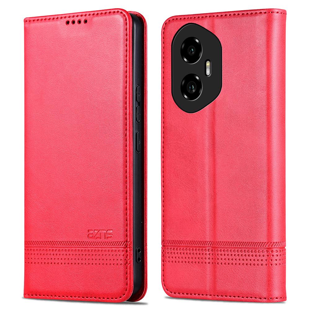 AZNS Für Honor 300 Hülle Rindsleder Textur PU Leder Brieftasche Handyhülle