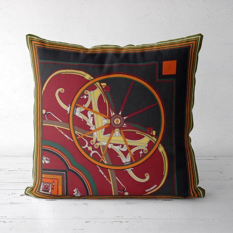 A DropShipping Christmas Home Decor Printed Cushion Cover Decorative Boho Pillowcases High-end Royal High Quality Europe