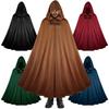Unisex Velvet Hooded Cloak Costume for Halloween Role Play Outfit