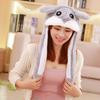 Festival Party Dress Plush Rabbit Hats Glowing Pikachu Ears Adult Children Funny Cute Stitch Moving Ears Cap Polyester