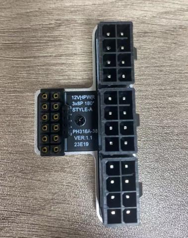 3x8P to 40 Series Graphics ATX3.0 12VHPWR 12+4P 600W 180 Degree Power Steering Connector