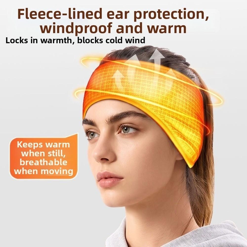 Windproof Thermal Headband Polyester Sports Headband New Ear Warmer Headband Cold Weather Wear