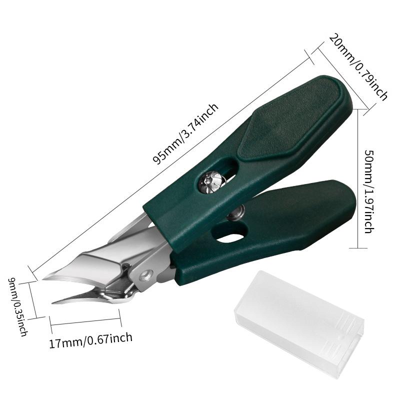 Large Opening Nail Clipper With Slanted Tip High-End Original Anti Splash Single Armor Groove Nail Clipper Thick Toenail Pliers