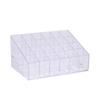 Transparent 24-Slot Lipstick and Nail Polish Organizer Box