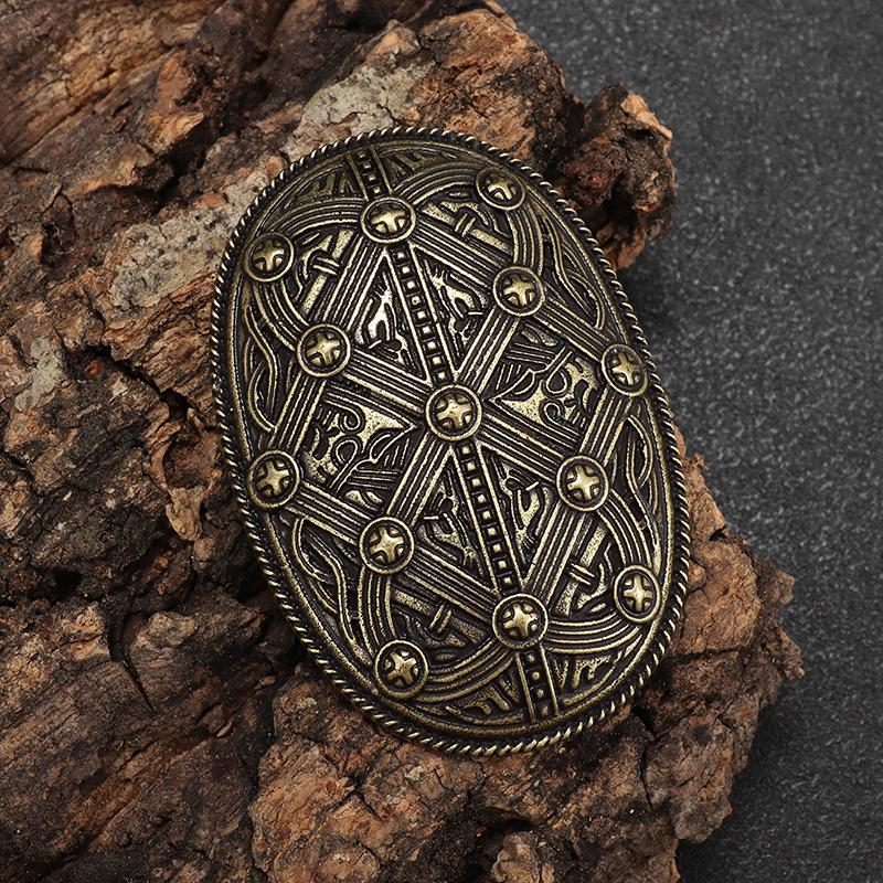 Retro Celtic Warship Brooch Men's Punk Trend Amulet Jewelry Motorcycle Riding Lapel Pin Accessories