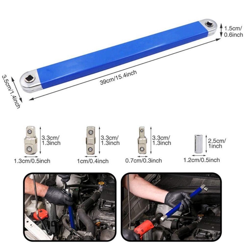 

Steel Offset Extension wrench 360-degree Rotating Ratchet Spanner New Ratchet Repair Tools Hone Orange