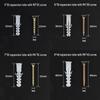 Plastic Expansion Tube Set with Screws and Rubber Plugs (5-12mm)