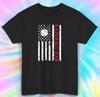 Baseball Dad American Flag T-Shirt Mens Womens Tees Top | Patriotic Father's Day Gift S-5XL