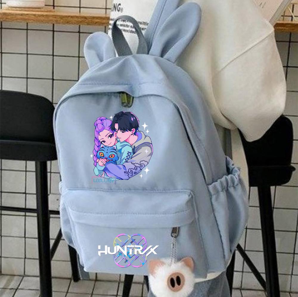 Anime K-Pop Printed Waterproof Backpack Student Teenager Bookbag for Boy Girl Bookbag Schoolbag Women Large Capacity Travel Bag Kid Gift Mochila