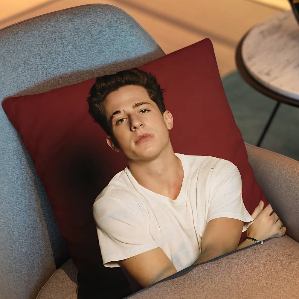 Whatever'S Clever! Charlie Puth Pillow Case Anti-Dustmite Pillowcase Invisible Zipper Silky Short Plush Sofa Cushion Cover