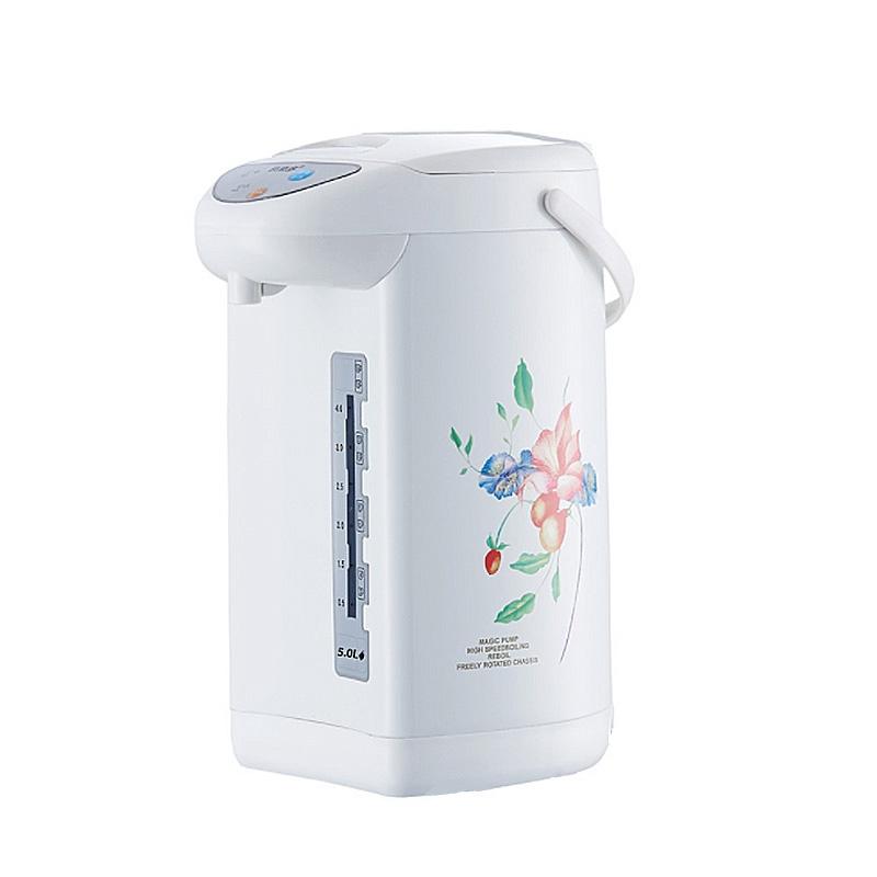 304 Stainless Steel Wired Electric Kettle Water Boiler and Warmer Anti-dry Power off Heating Large Capacity 750W 5L