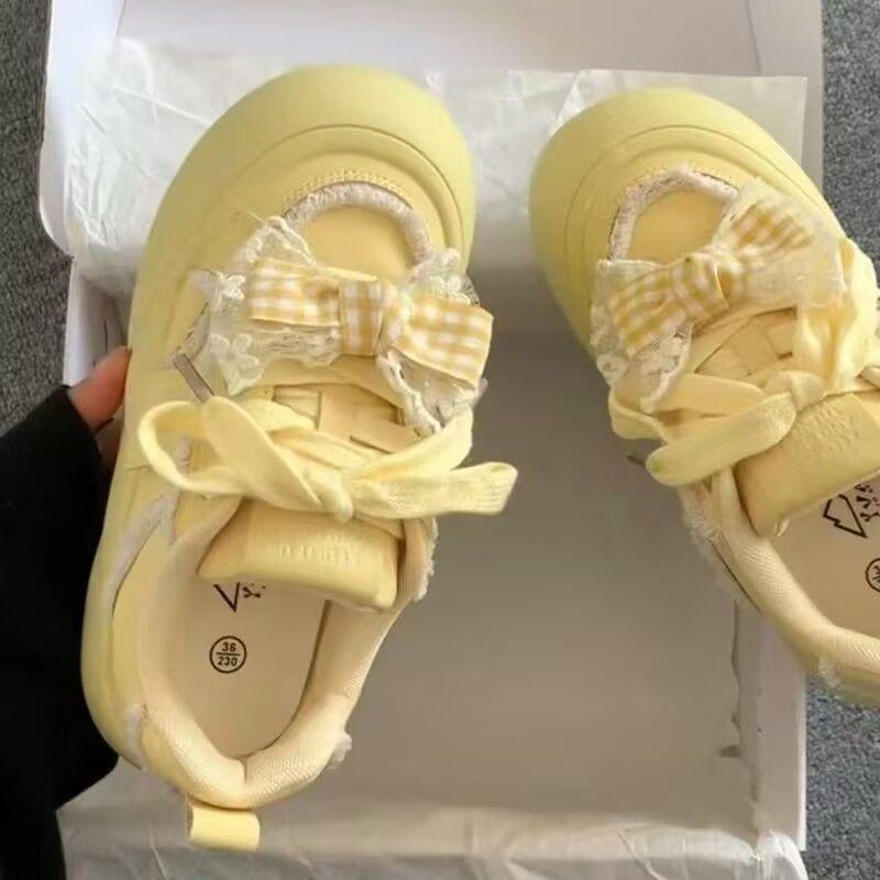 Campus style Korean board shoes women's summer new niche non-collision versatile platform bread shoes