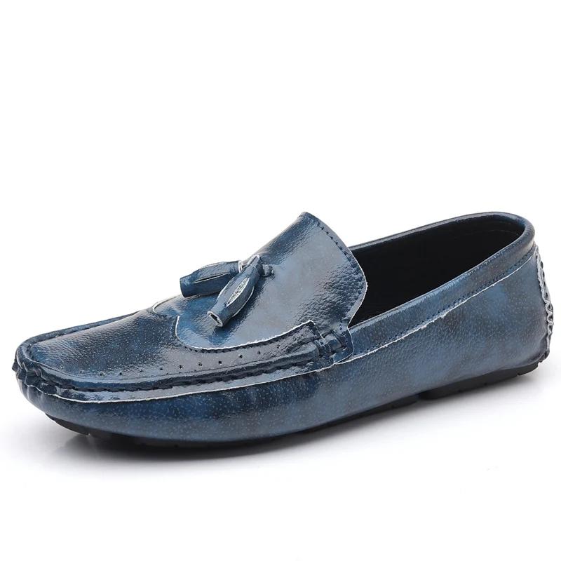 

Leather Men Footwear Slip on Man Shoes High Quality Wedding Party Mens Casual Shoes Breath Driving Lazy Loafers Moccasins 38