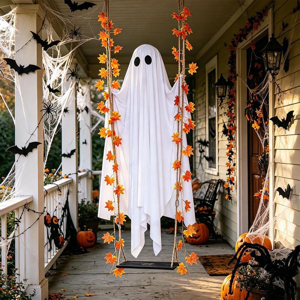Simulation Spooky Ghosts Swing Spooky Hanging Swing Ghost Decor For Indoor Outdoor