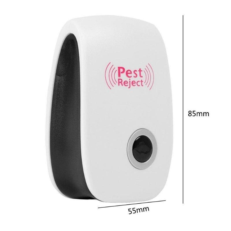 New Electronic Pest Repeller Ultrasonic Rejector Mosquito Rat Repellent EU Plug