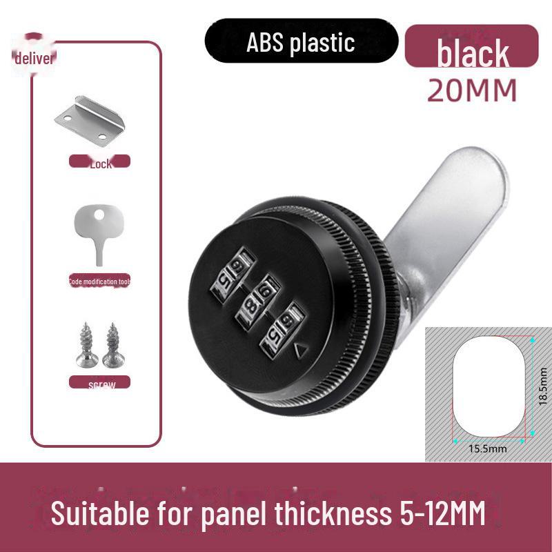 Zinc Alloy Mechanical Combination Cam Lock for File Cabinets, Electrical Boxes & Mailboxes