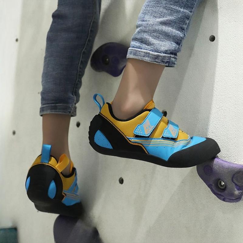 Kids Rock-Climbing Shoes Professional Outdoor Beginners Mesh Non-slip Parent-child Rock-Climbing Bouldering Training Sneakers