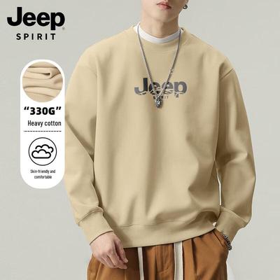 JEEP SPIRIT Men's Printed Crewneck Sweatshirt