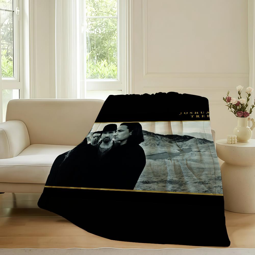 

Rock band U-U2 Blanket For Sofa Office Bed Plane Travel Sleep Read Relax Camping Soft And Warm 30x40in