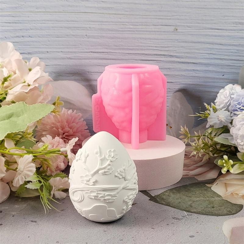 Easter Eggs Silicone Mold Flexible For DIY Enthusiasts And Home Decors For Crafting Plaster Or Candle Decorations