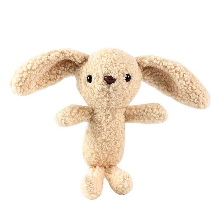 Adorable Plush Bunny Keychain Soft Teddy Fur Rabbit Doll For Girls Backpack