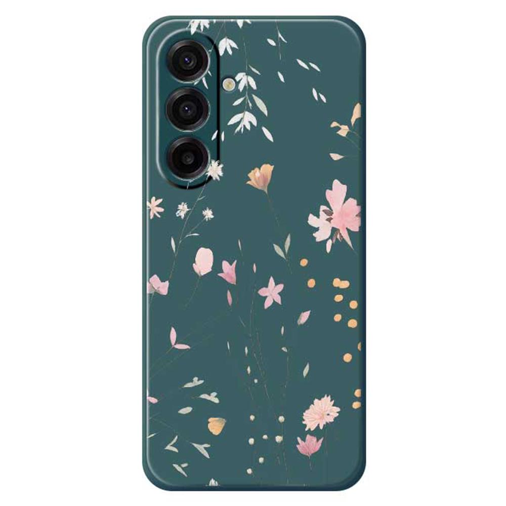 For Samsung Galaxy A17 5G Case Flower Pattern Printing Straight Edge TPU Phone Back Cover