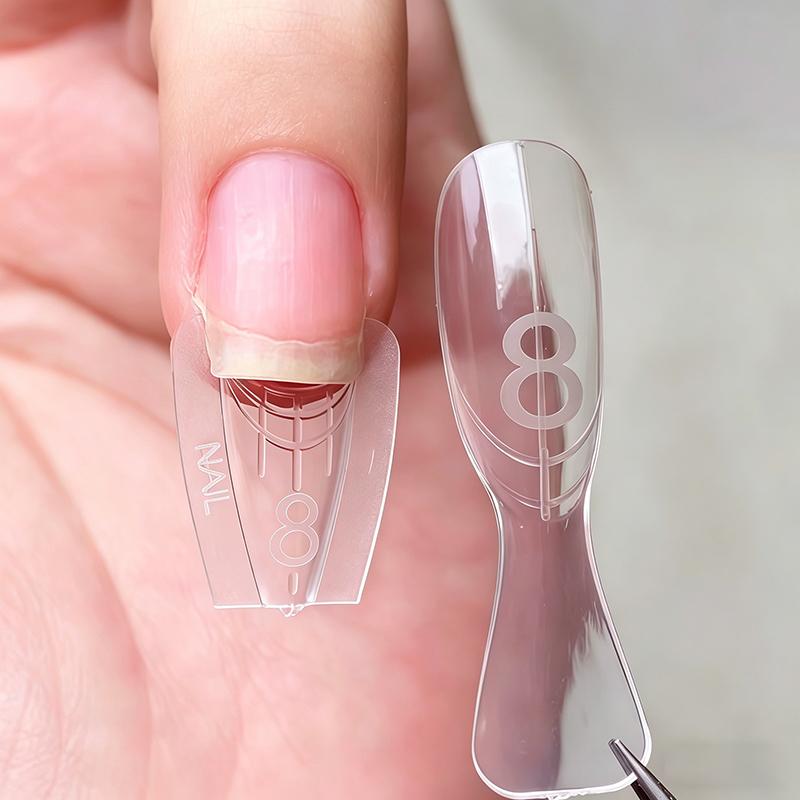 Original Sandwich Nails Dual Forms 60Pcs Nail Mold For Quick Salon Manicure Professional Use