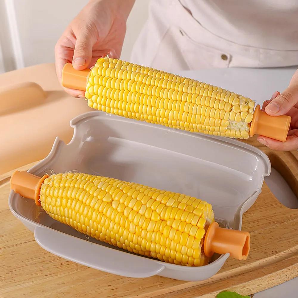 Microwave Corn Steamer Portable Corn Steamer With Lid And Handle Microwave