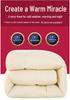 White Cotton Thickened Duvet - Cozy Quilt for Dorms and Emergency Relief