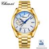 CHENXI Men's Luminous Waterproof Skeleton Automatic Mechanical Watch with Steel Band
