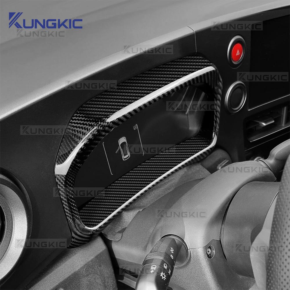 Dashboard Speedometer Frame Cover Trim For Toyota GR Yaris 2025-2026 Real Dry Hard Carbon Fiber LHD Car Interior Accessories