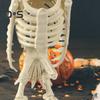 Halloween Skeleton Owl Decoration Realistic 12" Skeleton Animal Figure Plastic Owl Bone Model for Haunted House Party Decor
