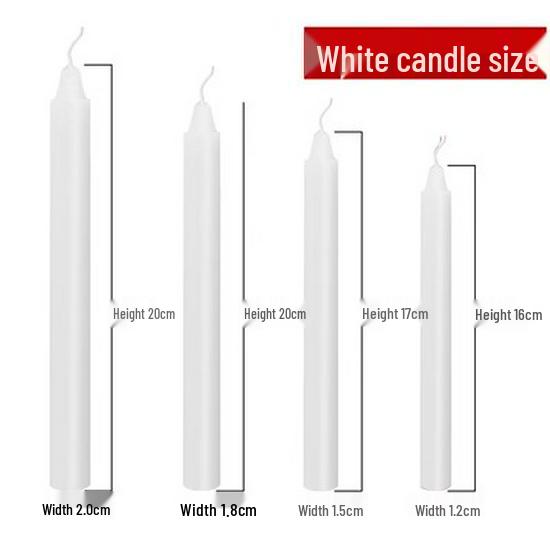 Red & White Smokeless Odorless Candles: Romantic, Emergency & Holiday Lighting
