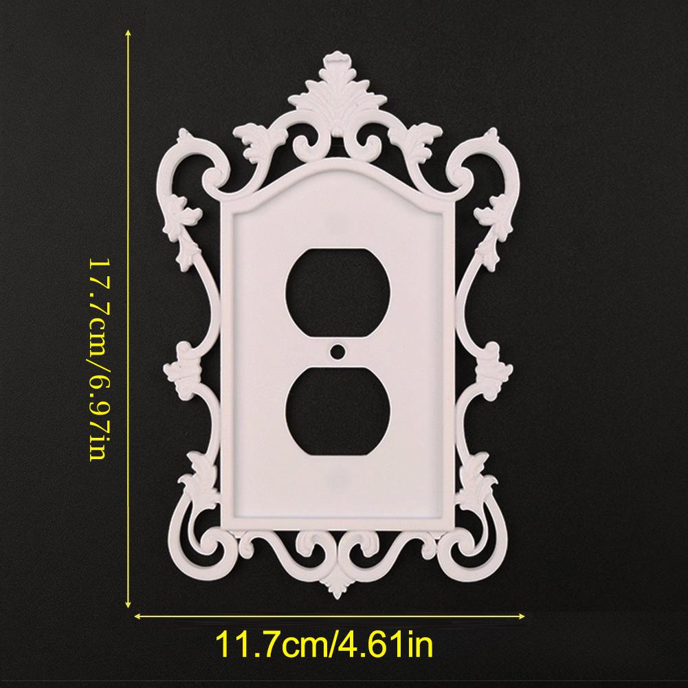 Placa de Cubierta de Interruptor de Lámpara Decoración Artística Clásica Panel de Interruptores Placa de Interruptor Panel de Pared Para Dormitorio Baño del Hogar Cocina