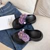 Flower Platform Flip-Flops Women Summer High Heel Sandals and Slippers Comfortable Non-Slip Slippers