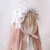 Ruffle Lace Headpiece Headband Anime Maid Cosplay Headband Lolitas Lace Flower Headwear Hair Accessories Lace Hair Band