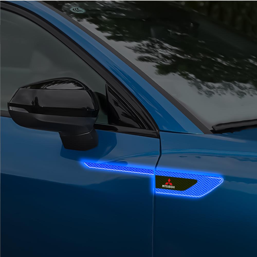 Auto Reflektierende Dekorationsaufkleber Kotflügel Sicherheitswarnaufkleber Für Mitsubishi Lancer Outlander Pajero ASX L200 Colt Ralliart