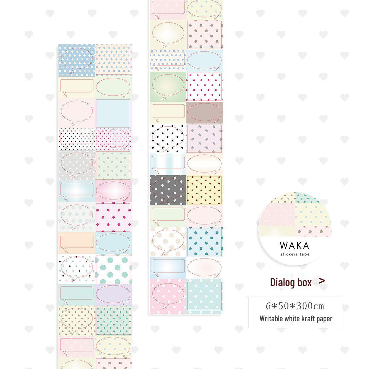 

Polka Dot Writable Sticker Roll for Collage and Decoration No specification
