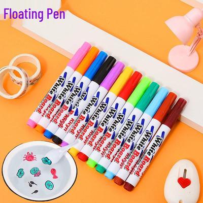 Colorful Floating Pen for Kids - Water-Based Erasable Drawing Marker and Paintbrush