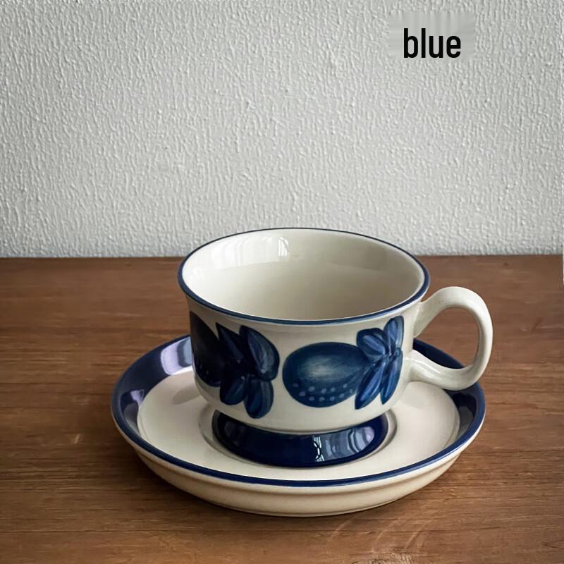 WA Retro Finnish Hand-painted Ceramic Coffee Cup & Saucer 220ml