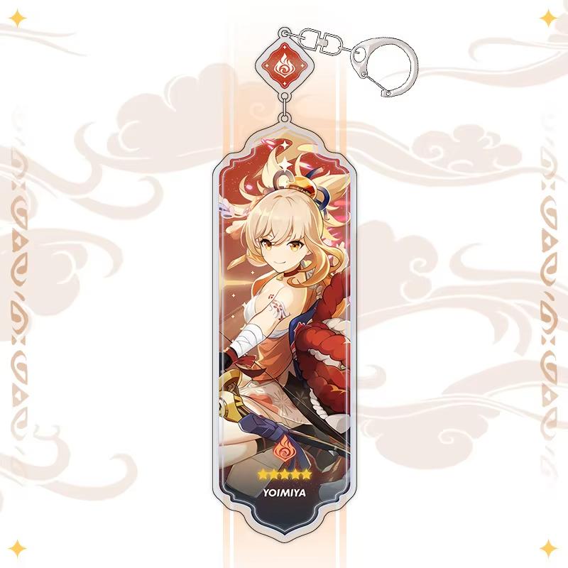 Portachiavi Anime Linnea Flins Durin Mualani Furina Arlecchino Accessori Portachiavi Genshin Impact Ciondolo Carino per Borsa Portachiavi Regalo